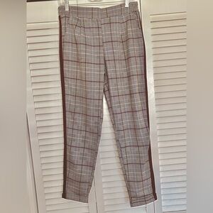 Chic Plaid Women's Trousers